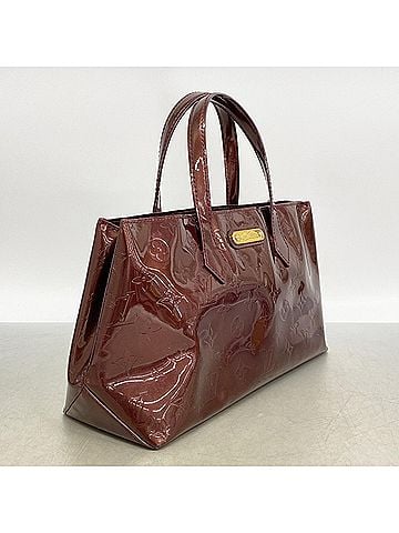 Louis Vuitton Louis Vuitton Vernis Wilshire PM handbag, M91644, Rouge Fauviste, for women. (view 2)