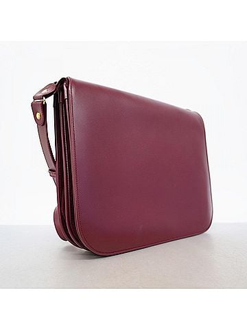 Cartier Cartier Must Shoulder Bag, Leather, Bordeaux, Women's (view 2)