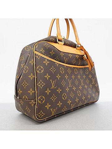 Louis Vuitton Louis Vuitton Monogram Deauville Handbag M47270 Brown Women's (view 2)