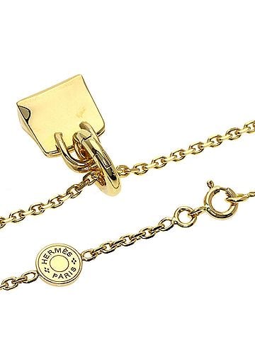 Hermès Hermes Amulette Birkin Necklace 18K Yellow Gold Women's HERMES (view 2)