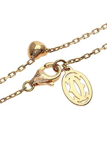 Cartier Cartier Diamants Légers Heart Diamond Necklace 18K Pink Gold Women's CARTIER (view 2)