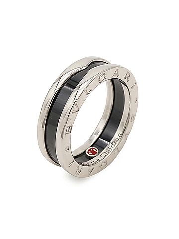 Bvlgari BVLGARI B-zero1 Save the Children Ring, Ag925 Silver, Size #54 (approx. Japanese), AN855770 (view 1)