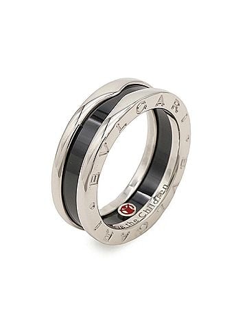 Bvlgari BVLGARI B-zero1 Save the Children Ring, Ag925 Silver, Size #54 (approx. Japanese), AN855770 (view 2)