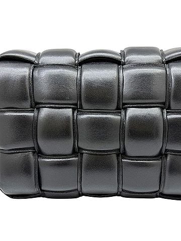 Bottega Veneta BOTTEGA VENETA Bottega Veneta Padded Cassette Shoulder Bag Leather Intrecciato Black Women's Men's (view 2)