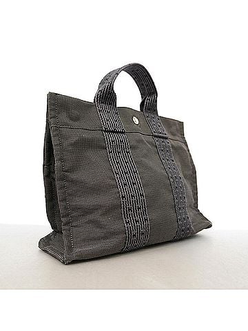 Hermès Hermes Herline PM Nylon Handbag, Gray, Men's/Women's, P3302286 (view 2)