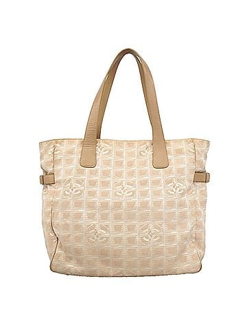 Chanel Chanel New Travel Nylon Tote Bag, Beige, Women's, P3301305 (view 1)