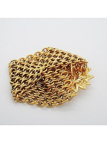 Chanel Chanel Bracelet, Coco Mark Lion Motif, GP Plated Gold, Women's P3298934 (view 2)