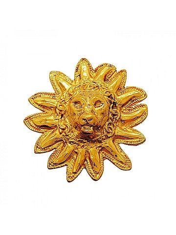 Chanel Chanel Brooch, Coco Mark Lion Motif, GP Plated Gold, Women's P3298933 (view 1)