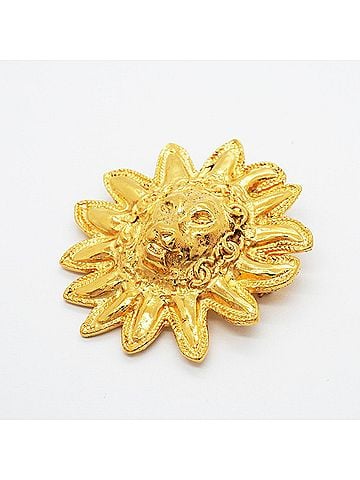 Chanel Chanel Brooch, Coco Mark Lion Motif, GP Plated Gold, Women's P3298933 (view 2)