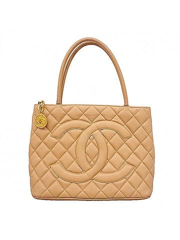 Chanel Chanel Tote Bag, Reissue Tote, Caviar Leather, Beige, Women's, P3297576 (view 1)