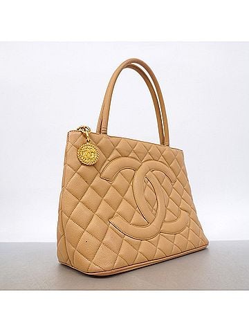 Chanel Chanel Tote Bag, Reissue Tote, Caviar Leather, Beige, Women's, P3297576 (view 2)