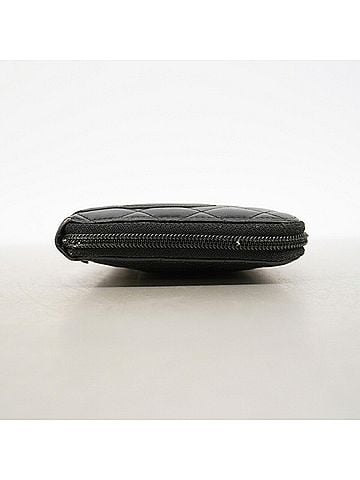 Chanel Chanel Cambon Lambskin Long Wallet, Black, Women's, P3291307 (view 2)
