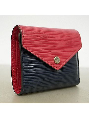 Louis Vuitton Louis Vuitton Tri-fold Wallet, Epi Leather, Portefeuille Victorine, M62204, Pink Indigo Blue, Women's, P3291268 (view 2)