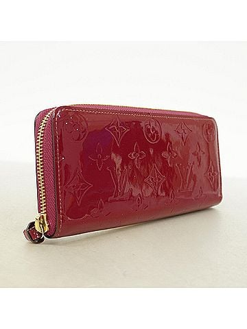 Louis Vuitton Louis Vuitton Vernis Portefeuille Clemence Long Wallet M90972 Magenta Women's P3291258 (view 2)