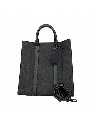 Louis Vuitton Louis Vuitton Monogram Taurillon Sac Plat Tote Bag M21866 Noir 2-way bag for men OP013118 (view 1)