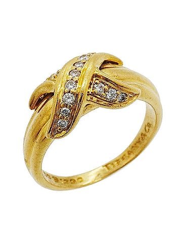 Tiffany & Co. Tiffany &amp; Co. Signature Ring, 18K Yellow Gold, Diamond (Women's) (view 1)