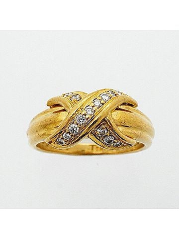 Tiffany & Co. Tiffany &amp; Co. Signature Ring, 18K Yellow Gold, Diamond (Women's) (view 2)