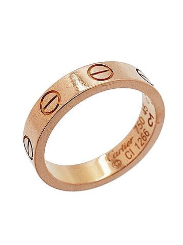 Cartier Cartier Mini Love Ring, 18K Pink Gold, Women's (view 1)