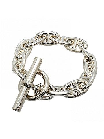 Hermès Hermes Chaine d'Ancre TGM Bracelet, 12 links, Sterling Silver 925, Men's (view 1)