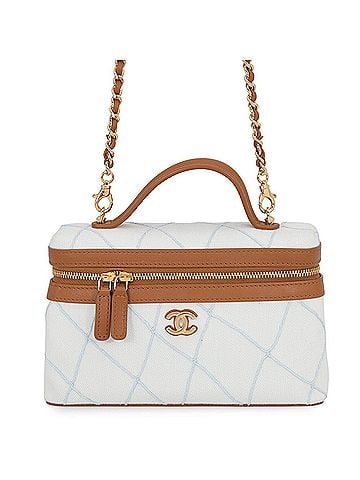 Chanel Chanel Chain Shoulder Bag Vanity Coco Mark Washed Denim AP5164 CHANEL Handbag Women's (view 1)