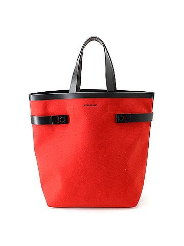 Salvatore Ferragamo Salvatore Ferragamo Tote Bag Gancini Canvas Leather 24 1345 00 Handbag (view 1)