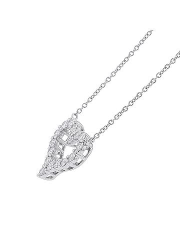 Tiffany & Co. Tiffany &amp; Co. Sentimental Heart Pendant Necklace with Small Diamonds (0.54ct total) in Pt950 Platinum (60007523) (view 2)