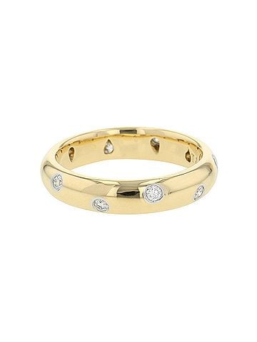 Tiffany & Co. Tiffany &amp; Co. Dots Diamond Ring, 18K Yellow Gold (KYG), Platinum (Pt950), Size Approx. 1. (Tiffany ring, Diamond) (view 2)