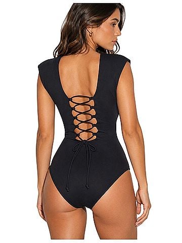 TA3 Plungey Muscle One Piece Swimsuit (view 2)