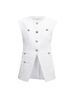 Veronica Beard 100% Cotton 100% Polyester Solid White Vest Size 4 - photo 1