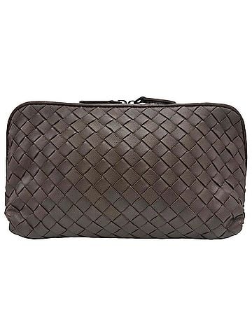 Bottega Veneta BOTTEGA VENETA Bottega Veneta Pouch Intrecciato Brown Women's Bag (view 2)