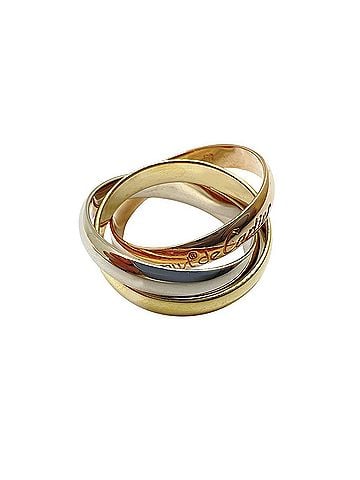 Cartier Cartier Trinity Ring, K18YG, K18WG, K18PG, Size #50, Women's/Men's Ring (view 1)