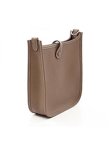 Hermès Hermes Evelyne TPM Amazon Etoupe Shoulder Bag/Handbag, Taurillon Clemence Leather, Women's, Beige (view 2)