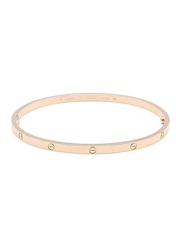Cartier Cartier Love Bracelet SM Accessory 18KPG (Pink Gold) Men's Women's Gold Tone B6079017 (view 1)