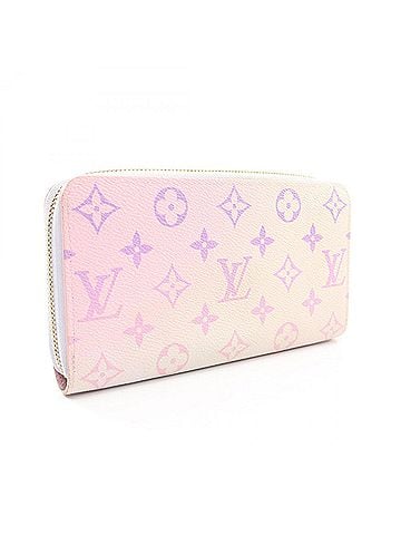 Louis Vuitton Louis Vuitton Zippy Wallet Monogram Spring in the City Sunrise Pastel Round Long for Women, Pink/Multicolor M81340 (view 2)
