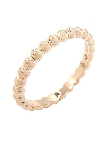 Van Cleef & Arpels Van Cleef &amp; Arpels Perlee Ring, Medium, 18K Pink Gold (PG), Men's Women's, Tone, VCARN9PB59 (view 1)