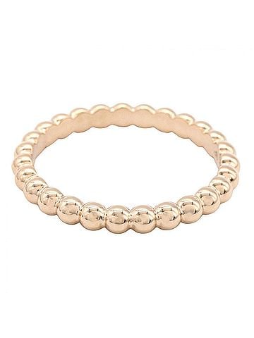 Van Cleef & Arpels Van Cleef &amp; Arpels Perlee Ring, Medium, 18K Pink Gold (PG), Men's Women's, Tone, VCARN9PB59 (view 2)