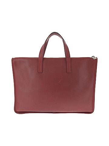 Loewe Excellent condition LOEWE Anagram New Toledo red leather business bag/briefcase with silver hardware for men. (view 2)
