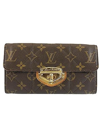 Louis Vuitton LOUIS VUITTON Louis Vuitton Monogram Etoile Portefeuille Sarah Brown Gold Hardware M66556 Long Wallet for Women (view 1)
