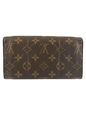Louis Vuitton LOUIS VUITTON Louis Vuitton Monogram Etoile Portefeuille Sarah Brown Gold Hardware M66556 Long Wallet for Women (view 2)