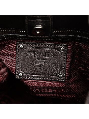 Prada Nappa Mordore Ruffle Hobo (view 2)