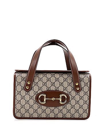 Gucci Horsebit 1955 Boston Bag GG Coated Canvas Small (view 1)