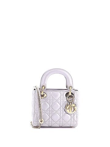 Christian Dior Lady Dior Chain Bag Cannage Quilt Lambskin Mini (view 1)
