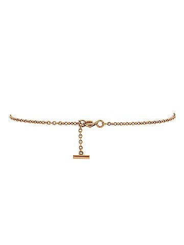 Tiffany & Co. T Smile Chain Bracelet 18K Rose Gold with Diamonds Mini (view 2)