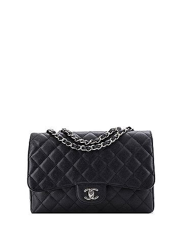 Chanel Classic Single Flap Bag Quilted Caviar Jumbo (view 1)