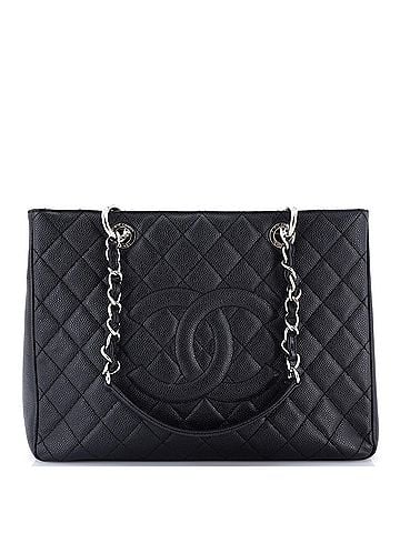 Chanel Grand Shopping Tote Quilted Caviar (view 1)