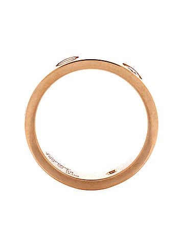 Cartier Love 3 Diamonds Band Ring 18K Rose Gold with Diamonds (view 2)