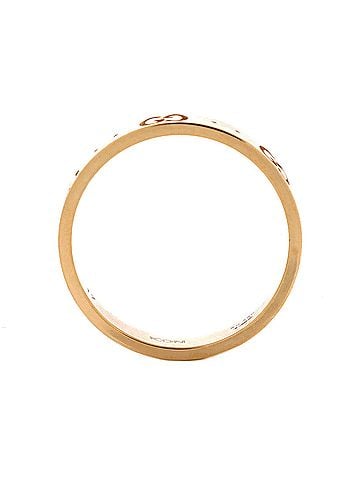 Gucci Icon Band Ring 18K Yellow Gold 4mm (view 2)
