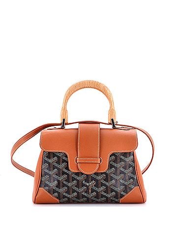 Goyard Saigon Top Handle Bag Coated Canvas with Leather Mini (view 1)