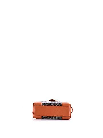 Goyard Saigon Top Handle Bag Coated Canvas with Leather Mini (view 2)
