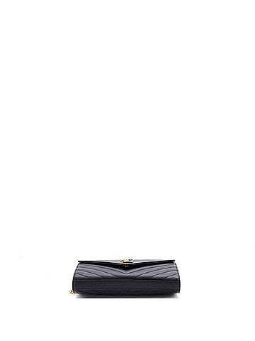 Saint Laurent Classic Monogram Wallet on Chain Matelasse Chevron Leather Medium (view 2)